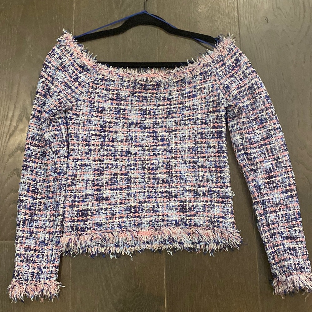 Zara Tweed top